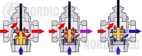 Schema che illustra il funzionamento delle valvole di esercizio e di sicurezza in una pentola a pressione