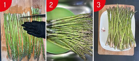 schema per pulire gli asparagi