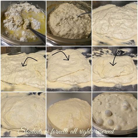 Primo piano di un impasto per pizza a lunga lievitazione