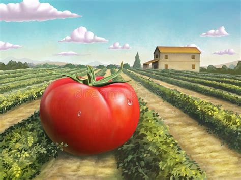 Illustrazione di un pomodoro Gigante maturo con dettagli sulla sua dimensione