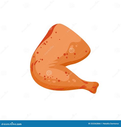 Illustrazione di un pezzo di pollo fritto croccante