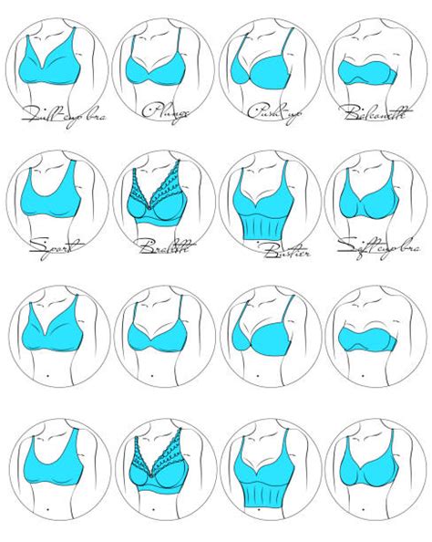Illustrazione di diversi stili di reggiseni in pizzo nero
