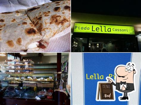 Insegna del locale Piada Lella a Rimini