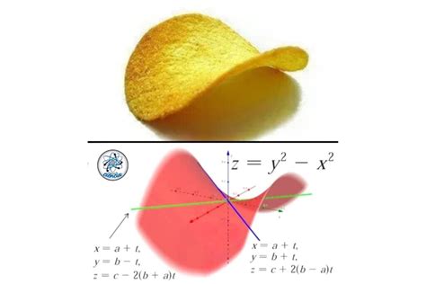Illustrazione della forma parabolica delle Pringles