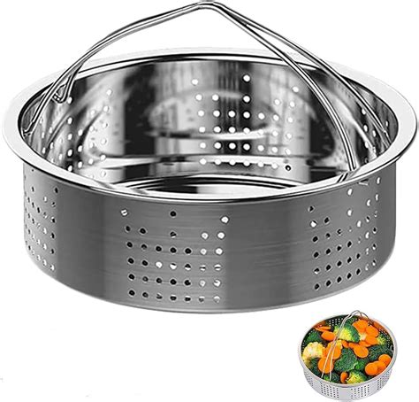 Schema di una pentola per cottura a vapore Bialetti con evidenziate le sue componenti principali: corpo pentola, cestello forato, coperchio e manici.