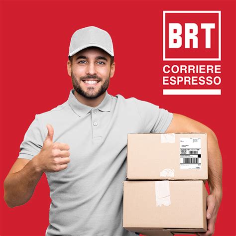 Logo del corriere espresso BRT e icona di un pacco