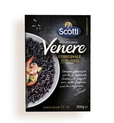Immagine di chicchi di riso Venere Scotti