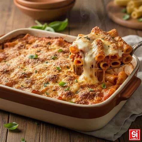 Pirofila di pasta al forno con crosticina dorata