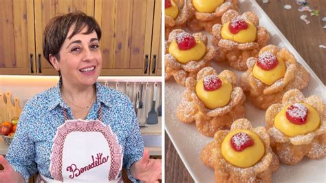 imago di Benedetta Rossi che prepara l'impasto per il babà