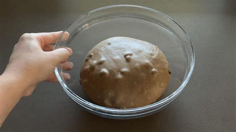 Immagine di un impasto triplicato di volume in una ciotola coperta