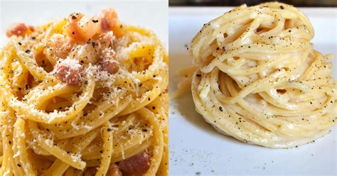 Composizione di piatti tipici romani: Carbonara, Cacio e Pepe, Saltimbocca