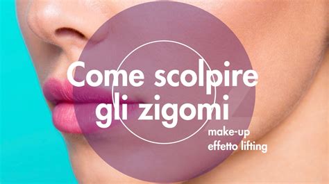 Immagine che mostra l'applicazione del make-up per scolpire gli zigomi.