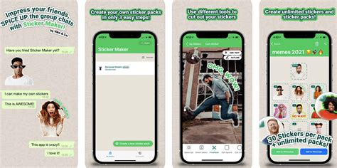 Screenshot dell'app Sticker Maker con un adesivo in fase di creazione