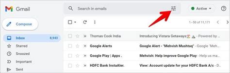 Screenshot della schermata di Gmail che mostra come trovare la cartella 