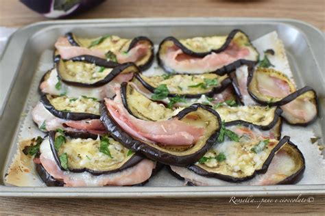 Melanzane ripiene di mozzarella e prosciutto cotto