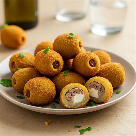 ingredienti per il ripieno delle olive ascolane