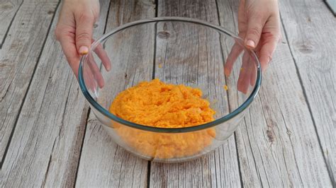 Purea di zucca frullata in una ciotola