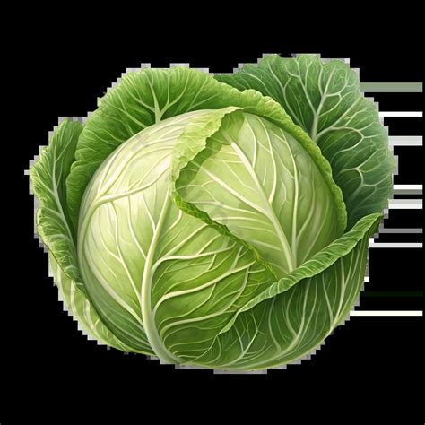 illustrazione di un cavolo verza