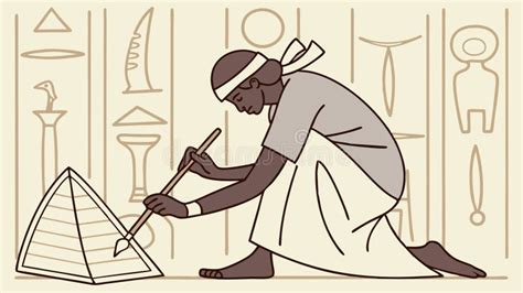 Illustrazione storica di antichi egizi che coltivano o lavorano il farro