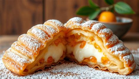 illustrazione storica della sfogliatella con dettagli sull'impasto e la farcitura