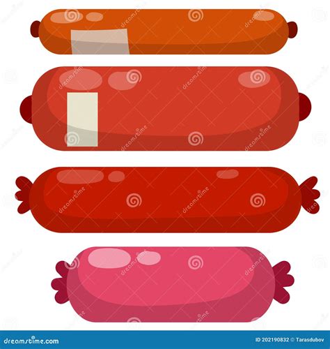 Illustrazione di diverse tipologie di salsicce