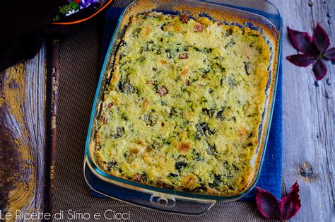 Immagine di uno sformato di bietole e formaggio pronto per essere servito
