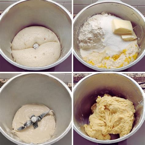 Schema dei passaggi iniziali per la preparazione dell'impasto nel Bimby.