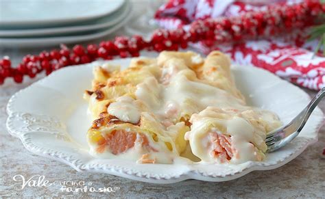 Cannelloni al salmone affumicato gratinati al forno