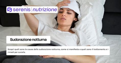 grafico che illustra le diverse cause della sudorazione notturna