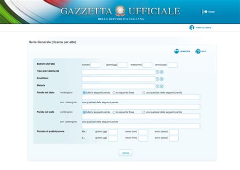 Screenshot di un form di ricerca per modello di elettrodomestico