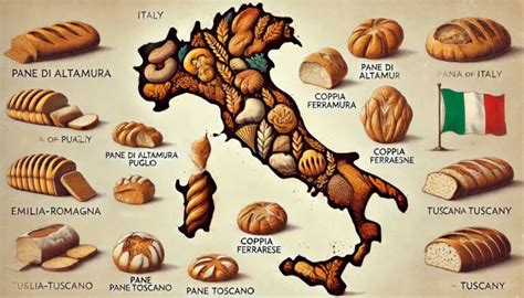 Schema che illustra le diverse forme di pane realizzabili con lo stesso impasto.