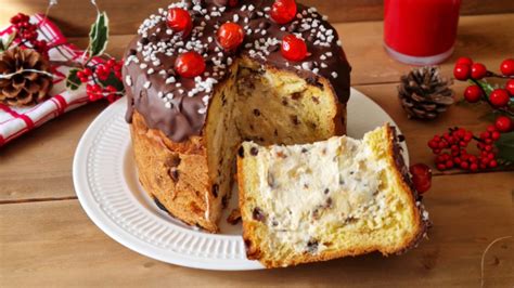 Schema di preparazione del panettone farcito con indicazione dei passaggi principali