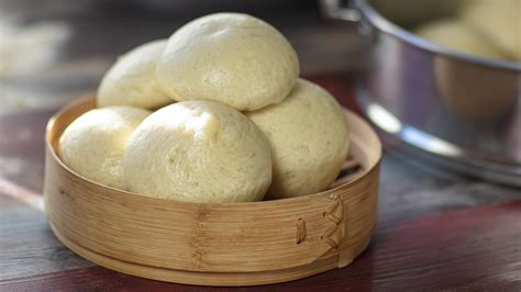 Illustrazione di pane cinese Mantou al vapore