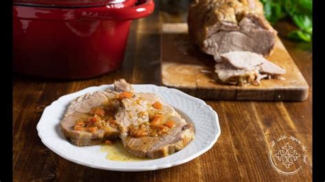 coppa di maiale cotta lentamente in casseruola