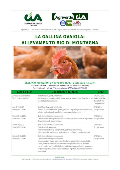 Infografica: Fabbisogno nutrizionale giornaliero di una gallina ovaiola