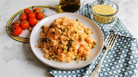 Composizione finale del piatto di cous cous