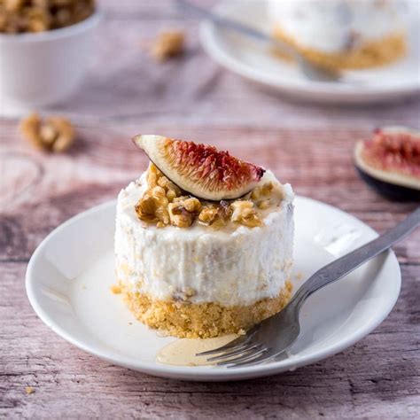 Foto delle mini cheesecake gorgonzola e noci