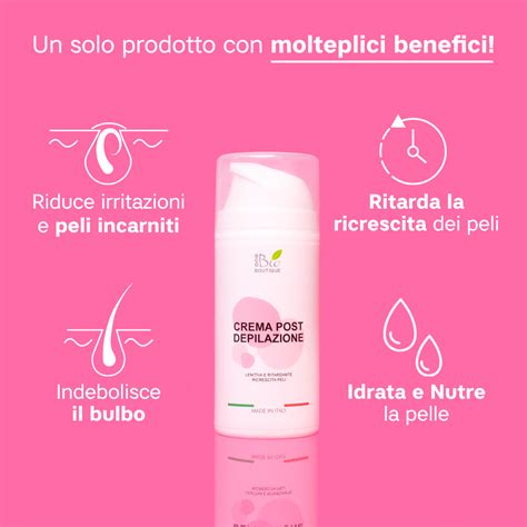 Illustrazione che mostra come applicare una crema lenitiva dopo la depilazione.