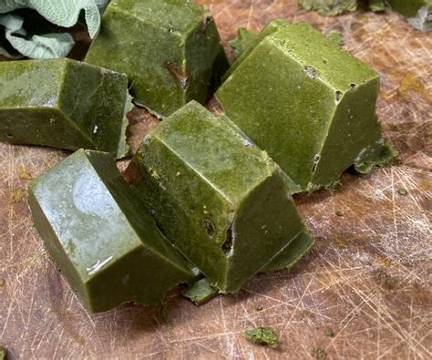 Foglie di gelatina ammollate in un recipiente