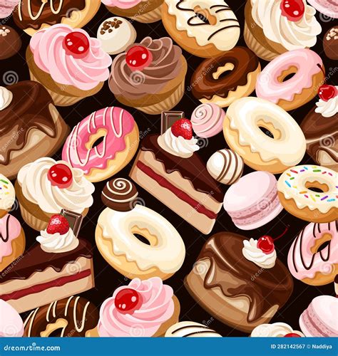 Illustrazione di vari dolci preparati in padella, come pancakes, crêpes e frittelle.