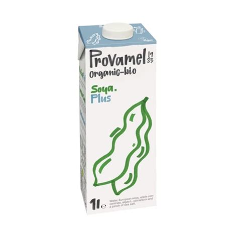 Confezioni di Provamel Bio Soya Plus Calcium da 250ml, 500ml e 1 litro.