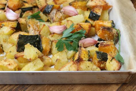 Ingredienti per zucca e patate sabbiose al forno