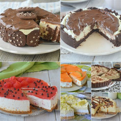 immagini di varie torte fredde al mascarpone e nutella