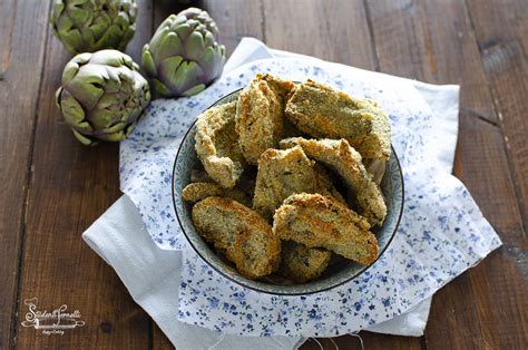carciofi impanati in friggitrice ad aria
