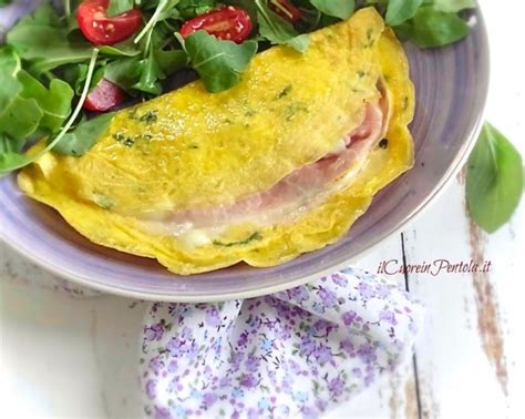 omelette al prosciutto e brie
