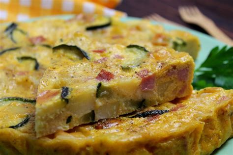 frittata al prosciutto cotto in teglia