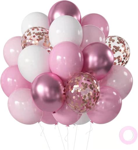 Decorazione murale con palloncini a forma di cavallo in rosa pastello