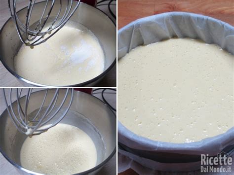Dettaglio degli ingredienti secchi e umidi preparati per l'impasto della torta versata.