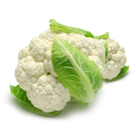 Infiorescenza di cavolfiore fresca e compatta