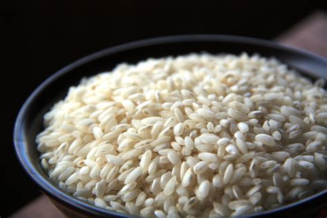 Dettaglio dei chicchi di riso Carnaroli